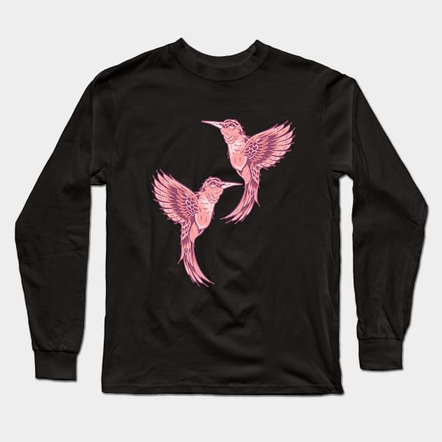 Hummingbird Spiritual Motivational Birds Lovers Gift Long Sleeve T-Shirt by YANISOVE